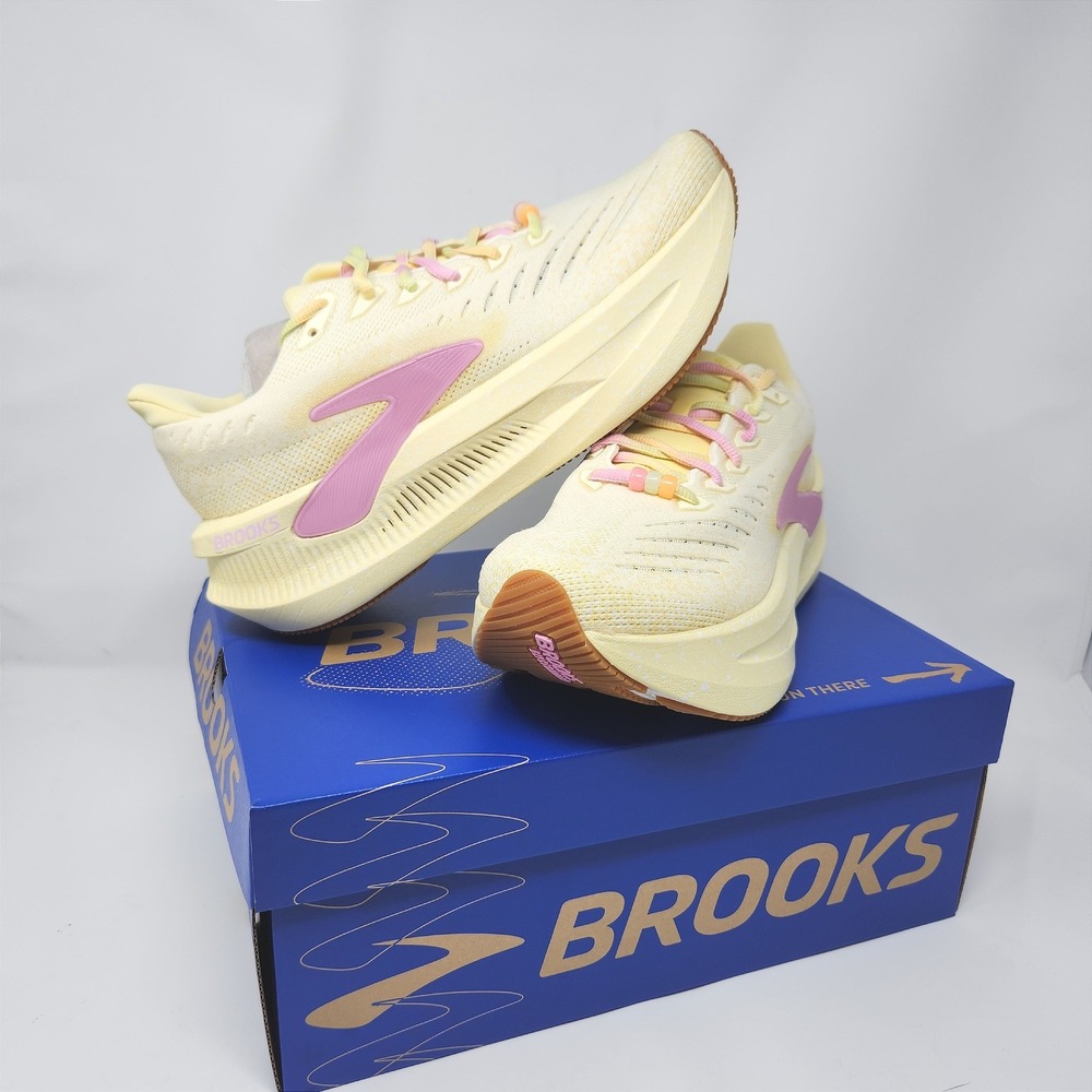 NIB Brooks Glycerin Max 2 Womens Banana/Bon Bon/Pear Yellow Trainers Size 9.5